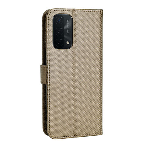 Coque Portefeuille Livre Cuir Etui Clapet BY1 pour Oppo A93 5G Marron