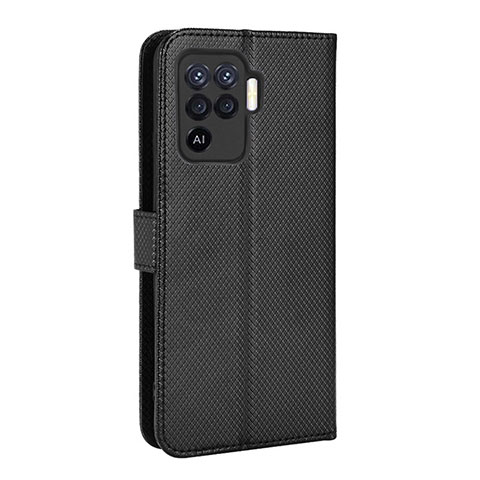 Coque Portefeuille Livre Cuir Etui Clapet BY1 pour Oppo F19 Pro Noir