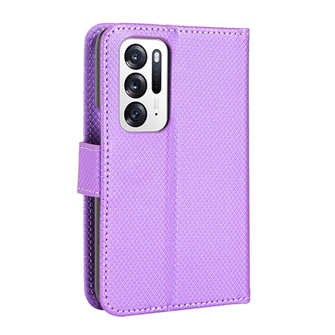 Coque Portefeuille Livre Cuir Etui Clapet BY1 pour Oppo Find N 5G Violet