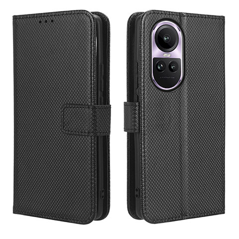 Coque Portefeuille Livre Cuir Etui Clapet BY1 pour Oppo Reno10 5G Noir