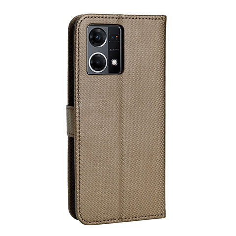 Coque Portefeuille Livre Cuir Etui Clapet BY1 pour Oppo Reno7 4G Marron