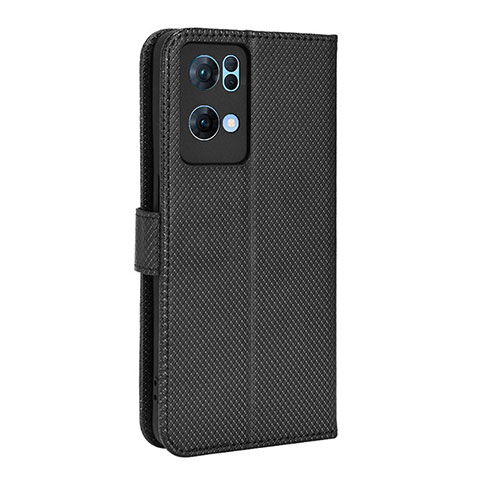 Coque Portefeuille Livre Cuir Etui Clapet BY1 pour Oppo Reno7 Pro 5G Noir