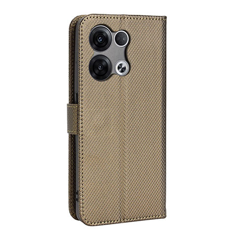 Coque Portefeuille Livre Cuir Etui Clapet BY1 pour Oppo Reno8 5G Marron