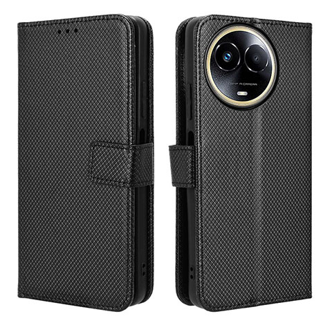 Coque Portefeuille Livre Cuir Etui Clapet BY1 pour Realme 11 5G Noir