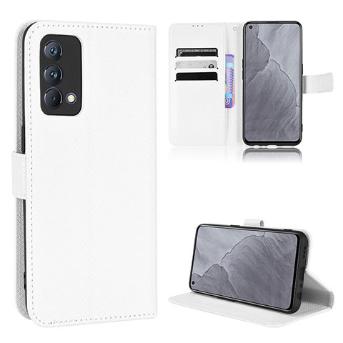 Coque Portefeuille Livre Cuir Etui Clapet BY1 pour Realme GT Master 5G Blanc