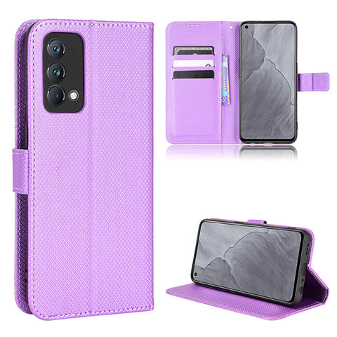 Coque Portefeuille Livre Cuir Etui Clapet BY1 pour Realme GT Master 5G Violet