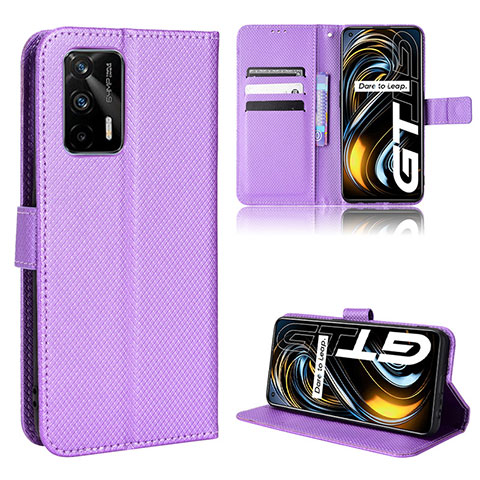 Coque Portefeuille Livre Cuir Etui Clapet BY1 pour Realme GT Neo 2T 5G Violet