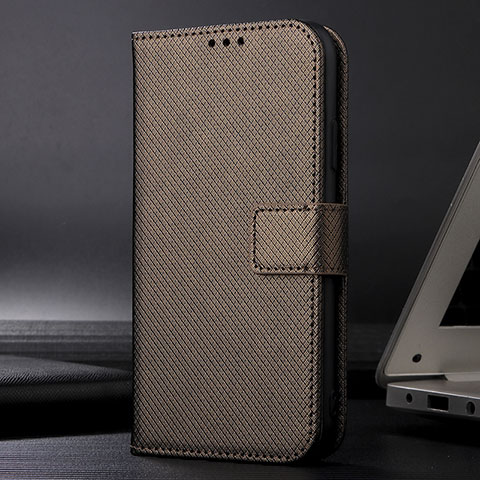 Coque Portefeuille Livre Cuir Etui Clapet BY1 pour Samsung Galaxy A02s Marron