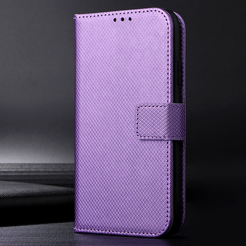 Coque Portefeuille Livre Cuir Etui Clapet BY1 pour Sharp Aquos Sense6 Violet