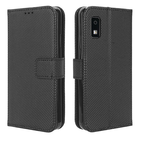 Coque Portefeuille Livre Cuir Etui Clapet BY1 pour Sharp Aquos wish3 Noir