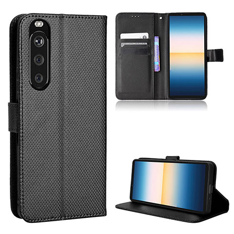 Coque Portefeuille Livre Cuir Etui Clapet BY1 pour Sony Xperia 1 III Noir