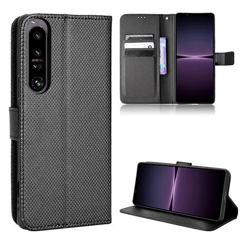 Coque Portefeuille Livre Cuir Etui Clapet BY1 pour Sony Xperia 1 IV Noir