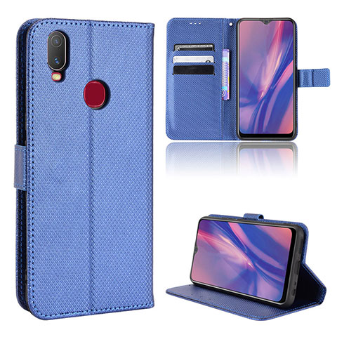 Coque Portefeuille Livre Cuir Etui Clapet BY1 pour Vivo Y11 Bleu