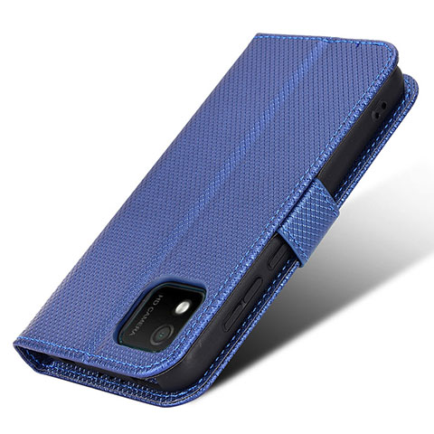 Coque Portefeuille Livre Cuir Etui Clapet BY1 pour Wiko Y52 Bleu