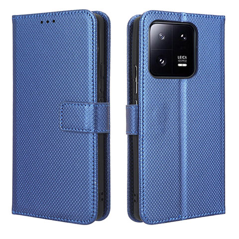 Coque Portefeuille Livre Cuir Etui Clapet BY1 pour Xiaomi Mi 13 Pro 5G Bleu