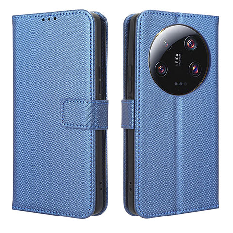 Coque Portefeuille Livre Cuir Etui Clapet BY1 pour Xiaomi Mi 13 Ultra 5G Bleu