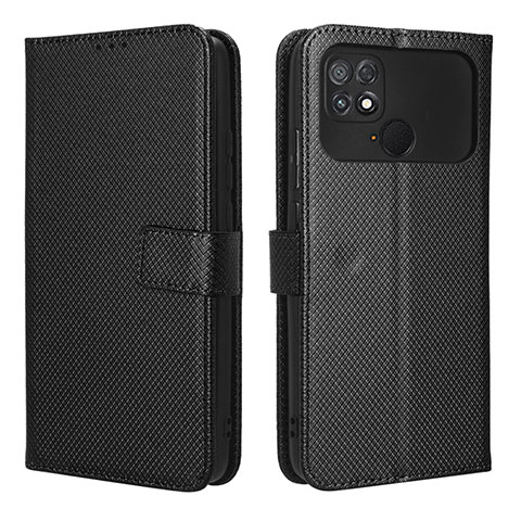 Coque Portefeuille Livre Cuir Etui Clapet BY1 pour Xiaomi Poco C40 Noir