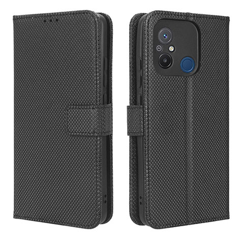 Coque Portefeuille Livre Cuir Etui Clapet BY1 pour Xiaomi Poco C55 Noir