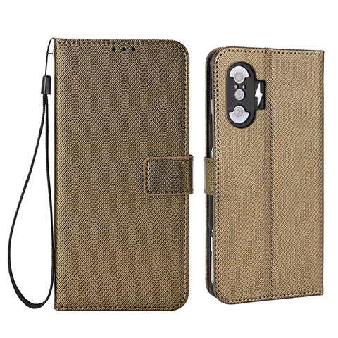 Coque Portefeuille Livre Cuir Etui Clapet BY1 pour Xiaomi Poco F3 GT 5G Marron