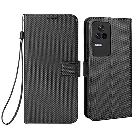 Coque Portefeuille Livre Cuir Etui Clapet BY1 pour Xiaomi Poco F4 5G Noir