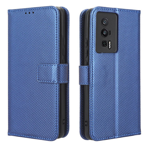 Coque Portefeuille Livre Cuir Etui Clapet BY1 pour Xiaomi Poco F5 Pro 5G Bleu