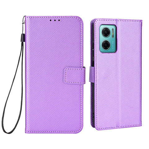 Coque Portefeuille Livre Cuir Etui Clapet BY1 pour Xiaomi Redmi 11 Prime 5G Violet