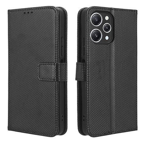 Coque Portefeuille Livre Cuir Etui Clapet BY1 pour Xiaomi Redmi 12 4G Noir