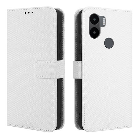 Coque Portefeuille Livre Cuir Etui Clapet BY1 pour Xiaomi Redmi A1 Plus Blanc