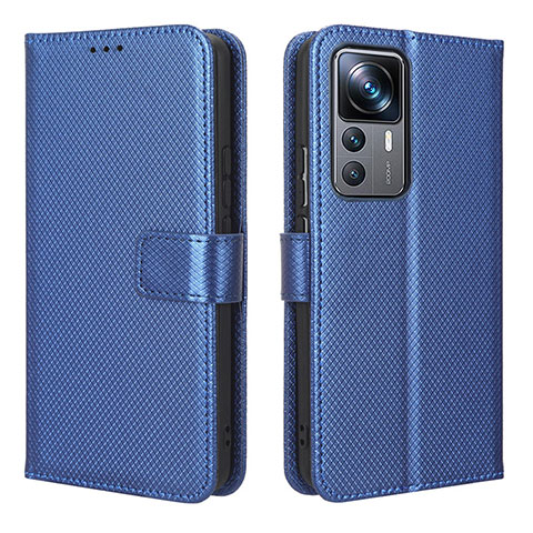 Coque Portefeuille Livre Cuir Etui Clapet BY1 pour Xiaomi Redmi K50 Ultra 5G Bleu