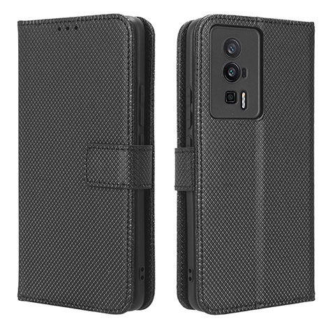 Coque Portefeuille Livre Cuir Etui Clapet BY1 pour Xiaomi Redmi K60 5G Noir