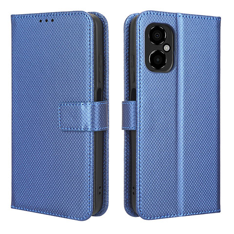 Coque Portefeuille Livre Cuir Etui Clapet BY1 pour Xiaomi Redmi Note 11R 5G Bleu