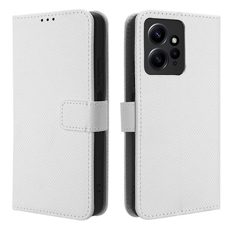 Coque Portefeuille Livre Cuir Etui Clapet BY1 pour Xiaomi Redmi Note 12 4G Blanc