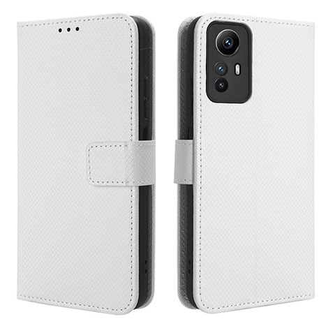 Coque Portefeuille Livre Cuir Etui Clapet BY1 pour Xiaomi Redmi Note 12S Blanc