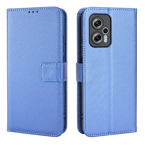 Coque Portefeuille Livre Cuir Etui Clapet BY1 pour Xiaomi Redmi Note 12T Pro 5G Bleu