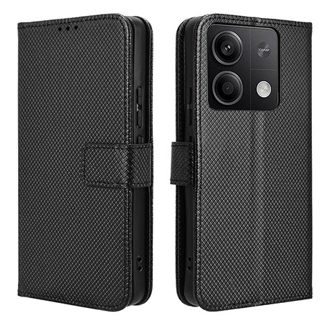 Coque Portefeuille Livre Cuir Etui Clapet BY1 pour Xiaomi Redmi Note 13 5G Noir