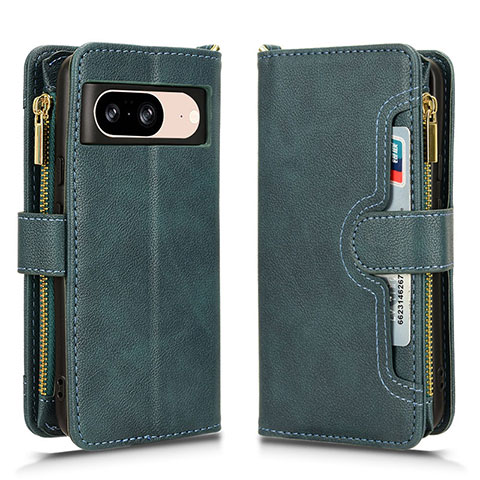 Coque Portefeuille Livre Cuir Etui Clapet BY2 pour Google Pixel 8 5G Vert