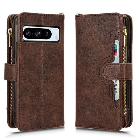 Coque Portefeuille Livre Cuir Etui Clapet BY2 pour Google Pixel 8 Pro 5G Marron