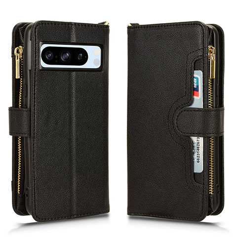 Coque Portefeuille Livre Cuir Etui Clapet BY2 pour Google Pixel 8 Pro 5G Noir