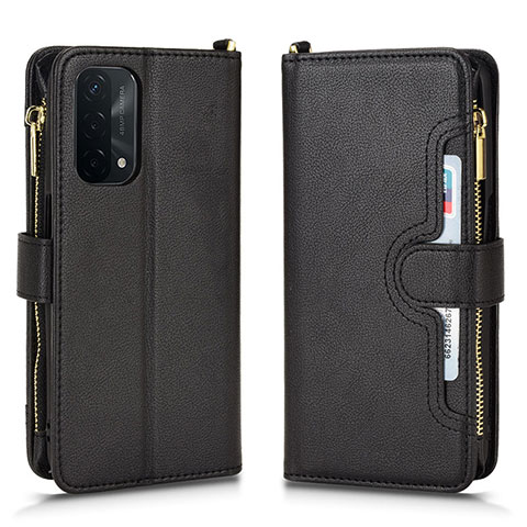 Coque Portefeuille Livre Cuir Etui Clapet BY2 pour Oppo A93 5G Noir