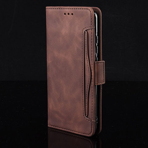 Coque Portefeuille Livre Cuir Etui Clapet BY2 pour Realme C25 Marron