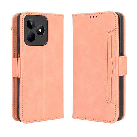 Coque Portefeuille Livre Cuir Etui Clapet BY2 pour Realme C53 India Violet