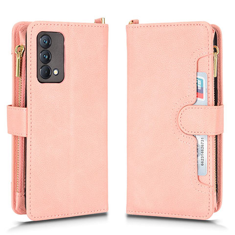 Coque Portefeuille Livre Cuir Etui Clapet BY2 pour Realme GT Master 5G Or Rose