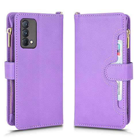 Coque Portefeuille Livre Cuir Etui Clapet BY2 pour Realme GT Master 5G Violet