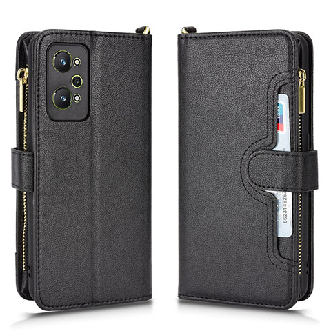 Coque Portefeuille Livre Cuir Etui Clapet BY2 pour Realme GT Neo 3T 5G Noir