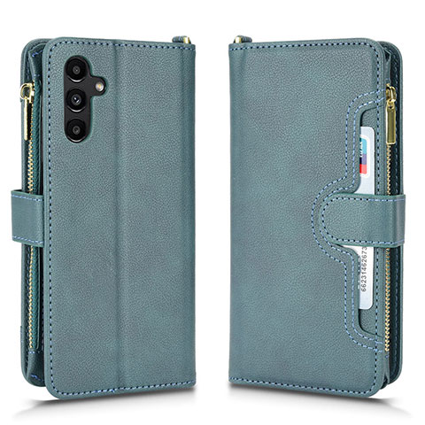 Coque Portefeuille Livre Cuir Etui Clapet BY2 pour Samsung Galaxy A04s Vert