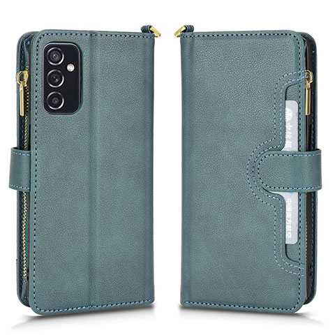 Coque Portefeuille Livre Cuir Etui Clapet BY2 pour Samsung Galaxy M52 5G Vert