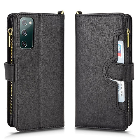 Coque Portefeuille Livre Cuir Etui Clapet BY2 pour Samsung Galaxy S20 FE (2022) 5G Noir