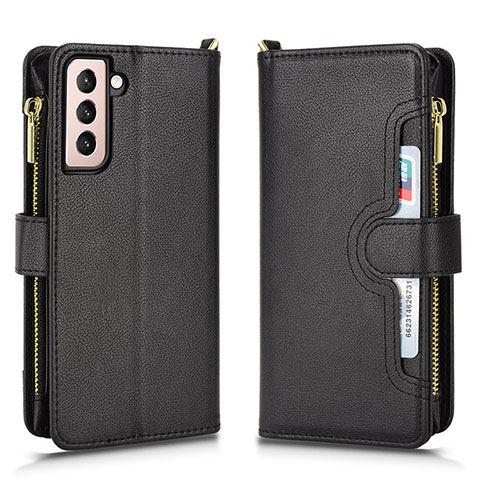 Coque Portefeuille Livre Cuir Etui Clapet BY2 pour Samsung Galaxy S24 5G Noir