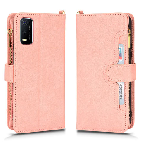 Coque Portefeuille Livre Cuir Etui Clapet BY2 pour Vivo Y3s (2021) Violet