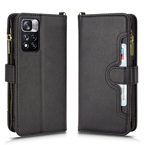 Coque Portefeuille Livre Cuir Etui Clapet BY2 pour Xiaomi Mi 11i 5G (2022) Noir